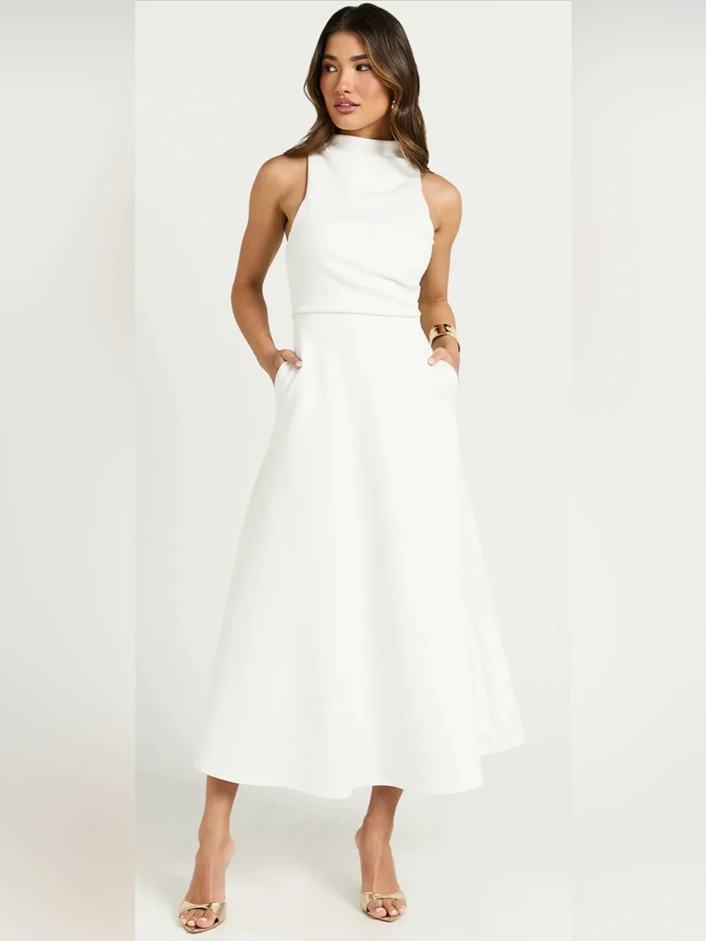 navy blue high low formal dress Sleeveless High Low Prom Dress with Elegant Simplicity Black / 8